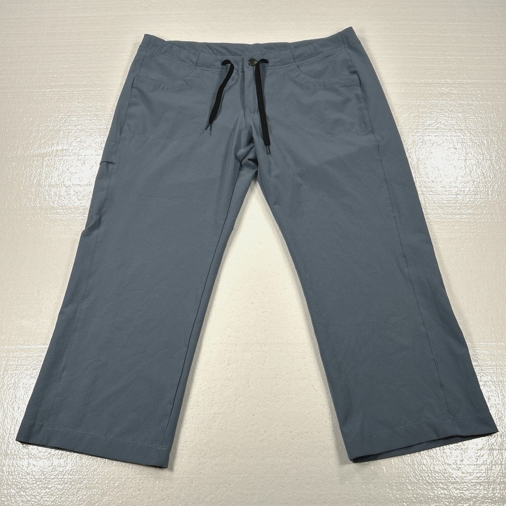 Patagonia Pants Women's 6 Blue All Out Capri Casual Outdoor Hiking Drawstring
